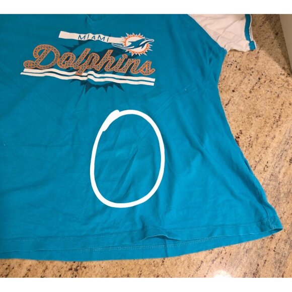 Lot of 2 Miami Dolphins New! Hoodie Fanatics Sz XL Thumbholes & T shirt Sz XXL - Picture 16 of 16